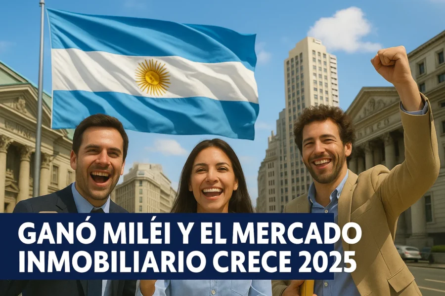 Mercado inmobiliario crece.Gano Milei y el mercado inmobiliario crece 2025.